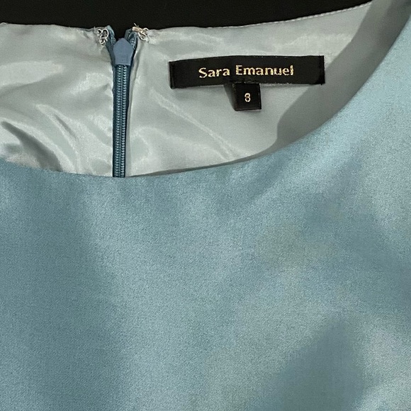 BHLDN Anthropologie New 50s 60s Retro Polka Dot Swing Dress Satin Taffeta Party - Picture 8 of 16